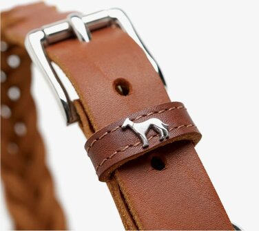 Hunter collar solid education cognac
