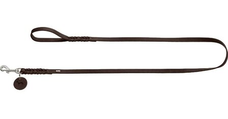 Hunter leash solid education darkbrown