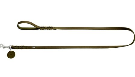 Hunter leash solid education olivegreen