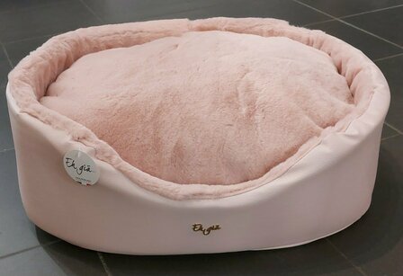 EH GIA ROUND BED SIZE 4 - ECO PINK + PINK PLUCHE