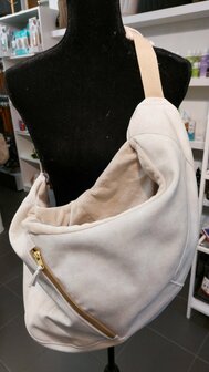 FIFI CARRIER BAG LUNO S2 SUMMER ECRU VELVET + GOLD