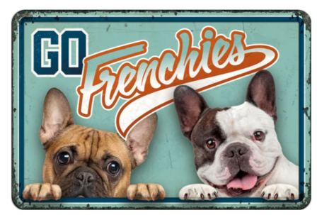 Bord blik A4 Go Frenchies (h)