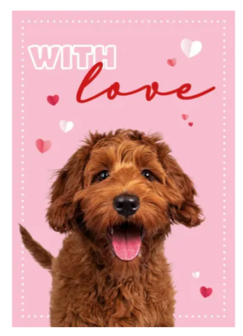 Kaart A5 With Love (v) 