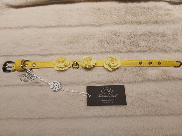 Cinzia halsband geel 30cm
