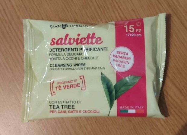 TEA TREE CLEANSING WIPES FOR EARS AND EYES 15ST