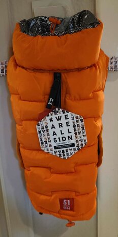 51DN EDGE COAT ORANGE VELCRO