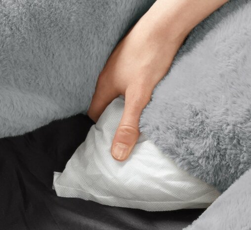 Orthopedische hondensofa Rockford antraciet/lichtgrijs 80x60cm