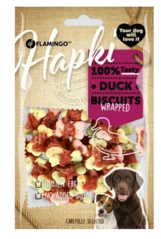 Snack Hapki Koekje met eend Meerkleurig 85gr