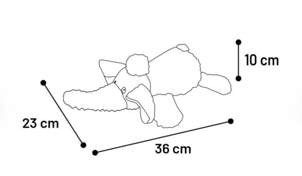 Speelgoed Fanto Olifant Grijs