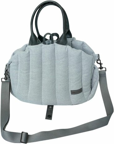 AB Home & Away-Draagtas-Citybag Diana Lichtgrijs-XS 50x30x35cm