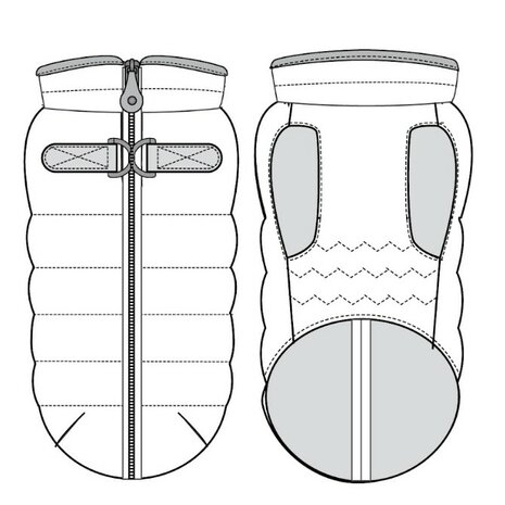 MP AUBIN JACKET HARNESS KAKI/FOURRURE MARRON