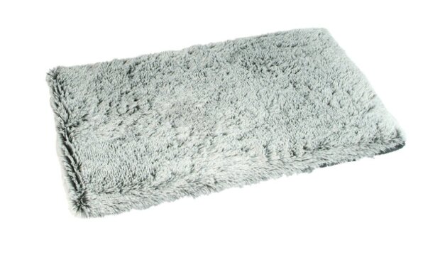 TRAVEL BLANKET SOFT STREAKY GREY 100X75CM