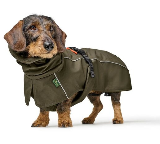 HUNTER COAT NORDBY OLIVE GREEN TECKEL