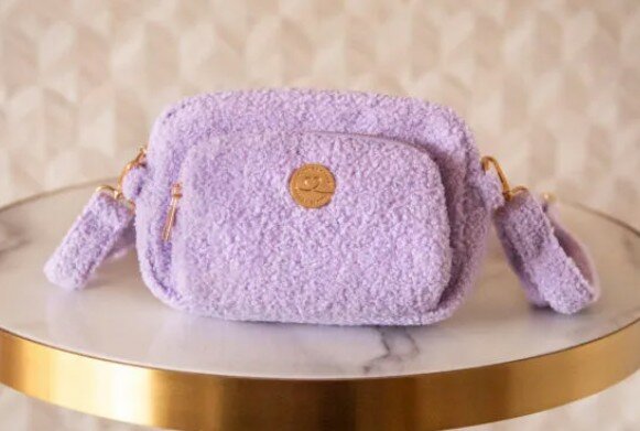 F&C FANCY DOG MOM BAG TEDDY LILAC
