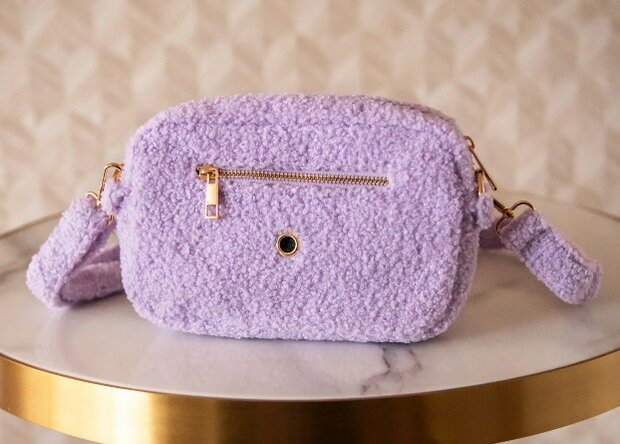 F&C FANCY DOG MOM BAG TEDDY LILAC