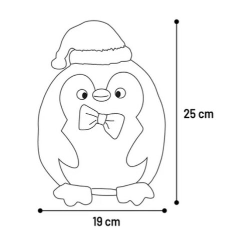 Kerst Speelgoed Bollo Pinguin Zwart