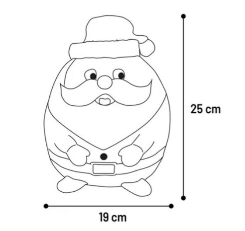Kerst Speelgoed Bolla Kerstman Rood