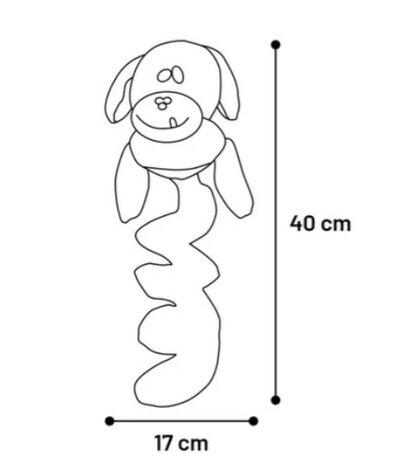 SPEELGOED FLOREO BUNGEE HOND BEIGE L 