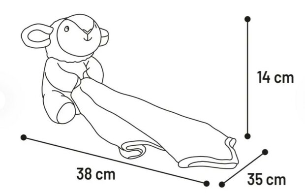 SPEELGOED ZAPU SCHAAP WIT