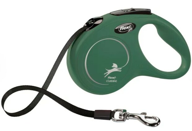 Flexi Rollijn Classic Band Olijfgroen S