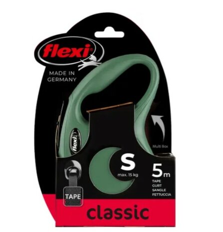 Flexi Rollijn Classic Band Olijfgroen S