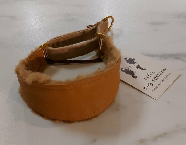 FIFI COLLAR SPEEDY CAMEL LEATHER 