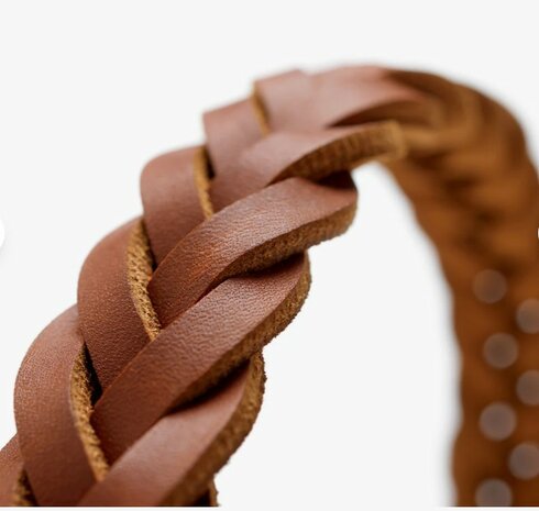Hunter collar solid education cognac