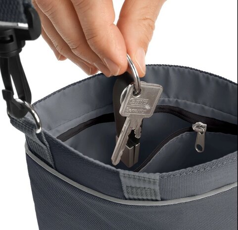 Hunter snackbag with shoulderstrap Alva anthracite