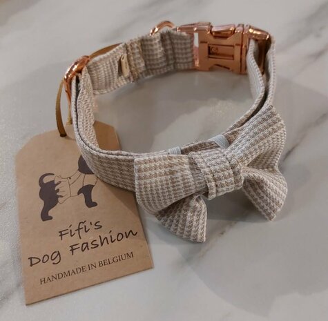 FIFI COLLAR QUINN + BOW SAHARA + ROSE GOLD