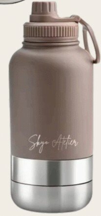 SKYO ON THE ROAD WATER BOTTLE BEIGE