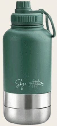SKYO ON THE ROAD WATER BOTTLE GREEN