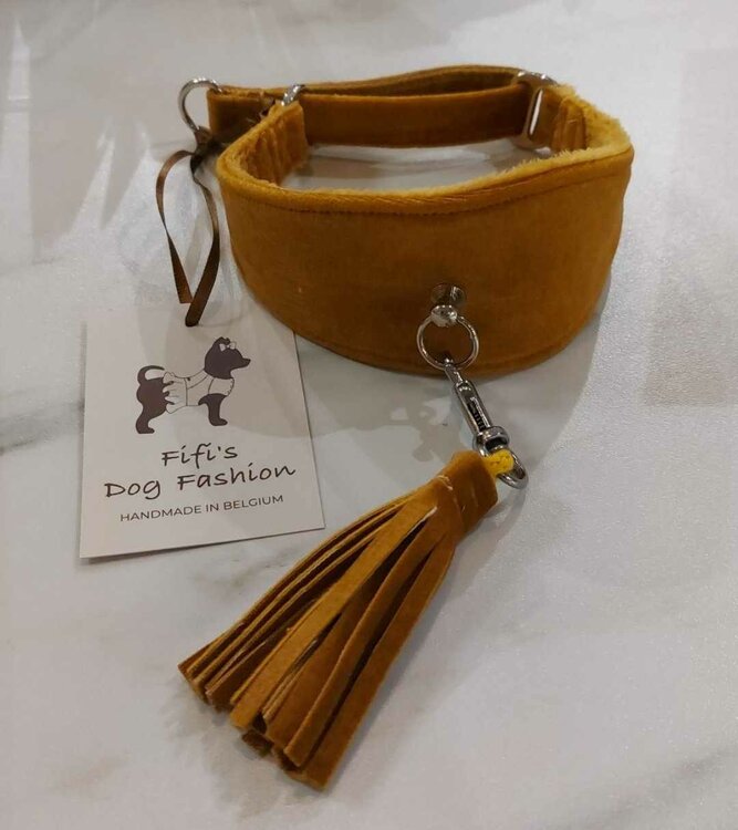 FIFI COLLAR SPEEDY MUSTARD MET TASSEL
