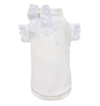 DREAMY WHITE T-SHIRT COTTON FOR PETS  MAAT XS