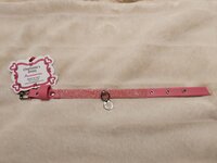 Crystal rock halsband nappa roze