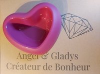 Eetpotje hart fushia