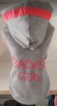 ILMD CRAZY SWEATSHIRT FUO PINK BADASS GIRL 10 247BLK