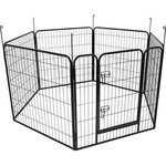 KENNEL ZECTA ZWART 162X140X80CM