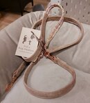 FIFI LEASH BEIGE MET PINK TWEED
