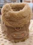 FIFI OLD SCHOOL LEDER BEIGE + LIGHT BEIGE PLUCHE