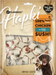 SNACK HAPKI SUSHI ROLLETJES MET KIP & VIS 400GR