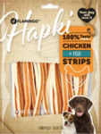 SNACK HAPKI STRIPS MET KIP & VIS 400GR