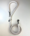 FIFI LEASH NORMAL WHITE + ZILVER
