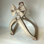 FIFI LILLY CLEAR  + BOW BEIGE LEATHER + ROSE GOLD