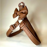 FIFI LILLY CLEAR  + BOW BROWN LEATHER + ROSE GOLD