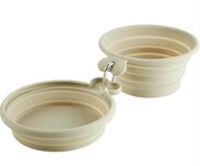 Bowl travel list silicone tan