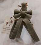 FIFI LILLY CLEAR  + BOW HERB VELVET + ROSE GOLD