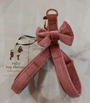 FIFI LILLY CLEAR  + BOW SOFT PINK VELVET + ROSE GOLD