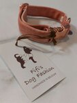 FIFI COLLAR QUINN PEACH VELVET + ROSE GOLD