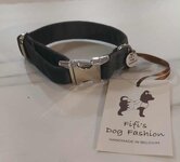 FIFI COLLAR QUINN FOREST BLACK VELVET + SILVER