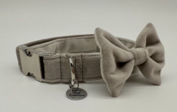 FIFI COLLAR QUINN + BOW MOUSSE + SILVER